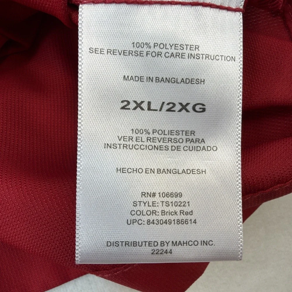 Habit Men's Fishing Shirt 2XL Brick Red Short Sleeve Vented UPF 40 Button Up - Picture 6 of 10